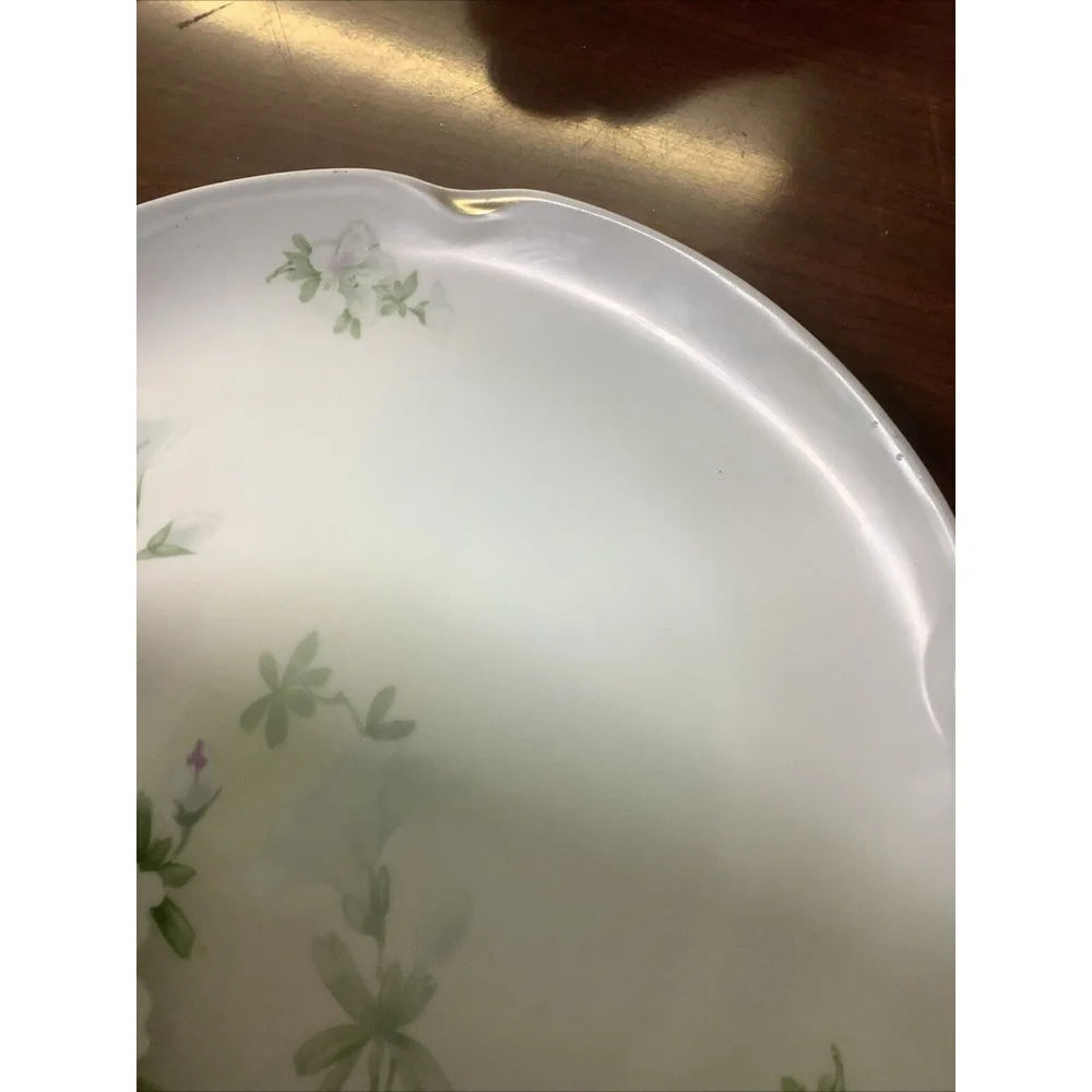Antique Plater J. C. Louise Bavaria Gold Trim Floral 12”